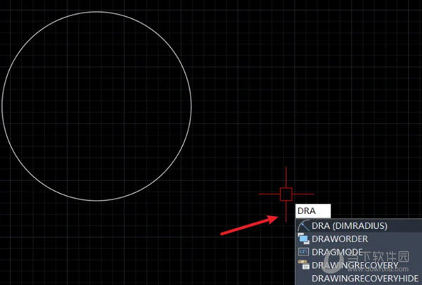 AutoCAD2022半径如何标注 cad中圆的半径怎么标注-西西万能库