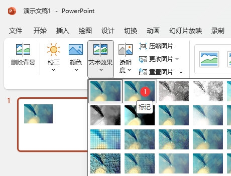 PPT2021如何给图片设置标记艺术效果 操作方法-西西万能库