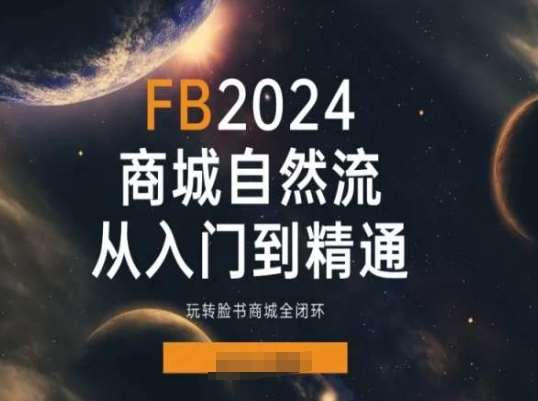 Faceboo商城自然流(从入门到精通)，玩转脸书商城全闭环-西西万能库