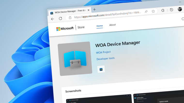 WOA 设备管理器登陆微软应用商店，可在 Surface Duo 上安装 Win11 系统-西西万能库