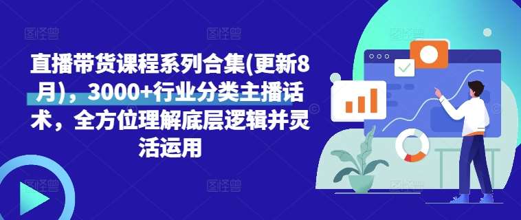 直播带货课程系列合集(更新8月)，3000+行业分类主播话术，全方位理解底层逻辑并灵活运用-西西万能库