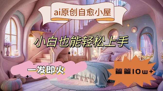 ai原创治愈小屋，小白也能轻松上手，一发即火，篇篇10w+【揭秘】-西西万能库